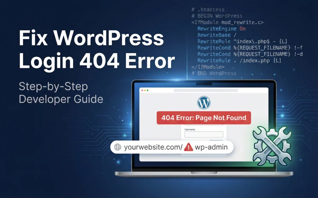 WordPress Login Page 404 Error