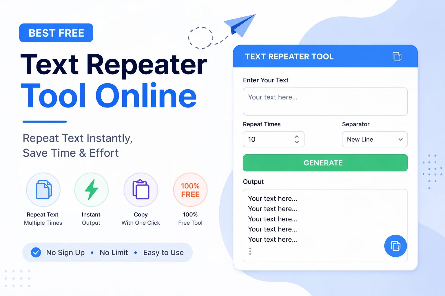 Best Free Text Repeater Tool Online