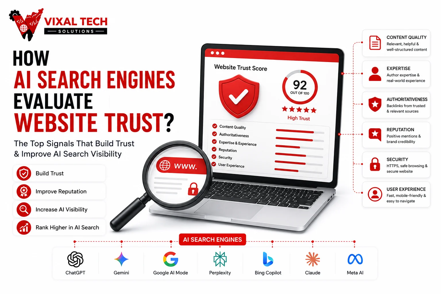 How AI Search Engines Evaluate Website Trust